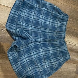 Brandy Melville Blue Checkered Shorts